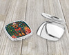 Airedale Terrier Christmas Compact Decorative Travel Makeup Mirror product image at NuMercy 3