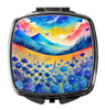Colorful Blue Cornflowers Compact Decorative Travel Makeup Mirror product image at NuMercy