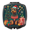 Welsh Terrier Christmas Compact Decorative Travel Makeup Mirror product image at NuMercy