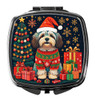Havanese Christmas Compact Decorative Travel Makeup Mirror product image at NuMercy
