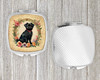 Affenpinscher and Flowers Compact Decorative Travel Makeup Mirror product image at NuMercy 4