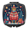 Leopard Christmas Compact Decorative Travel Makeup Mirror DAC1189 product image at NuMercy