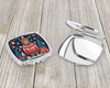 Leopard Christmas Compact Decorative Travel Makeup Mirror DAC1189 product image at NuMercy 3
