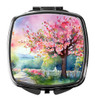 Michigan Apple Blossoms in Watercolor Compact Decorative Travel Makeup Mirror DAC1671 product image at NuMercy