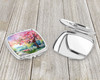 Michigan Apple Blossoms in Watercolor Compact Decorative Travel Makeup Mirror DAC1671 product image at NuMercy 3