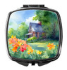 Massachusetts Mayflowers in Watercolor Compact Decorative Travel Makeup Mirror DAC1669 product image at NuMercy