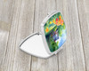 Massachusetts Mayflowers in Watercolor Compact Decorative Travel Makeup Mirror DAC1669 product image at NuMercy 2