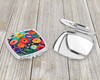 Colorful Ranunculus Compact Decorative Travel Makeup Mirror product image at NuMercy 3