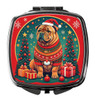 Shar Pei Christmas Compact Decorative Travel Makeup Mirror product image at NuMercy
