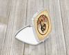 Lhasa Apso and Flowers Compact Decorative Travel Makeup Mirror product image at NuMercy 2