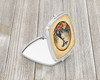 Italian Greyhound and Flowers Compact Decorative Travel Makeup Mirror product image at NuMercy 2