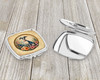 Italian Greyhound and Flowers Compact Decorative Travel Makeup Mirror product image at NuMercy 3