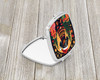 Black and Tan Dachshund Christmas Compact Decorative Travel Makeup Mirror product image at NuMercy 2
