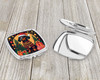 Black and Tan Dachshund Christmas Compact Decorative Travel Makeup Mirror product image at NuMercy 3
