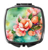 Delaware Peach Blossom in Watercolor Compact Decorative Travel Makeup Mirror DAC1636 product image at NuMercy