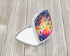 Colorful Lisianthus Compact Decorative Travel Makeup Mirror product image at NuMercy 2