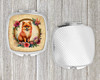 Pomeranian and Flowers Compact Decorative Travel Makeup Mirror DAC2184 product image at NuMercy 4