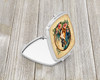 Boxer and Flowers Compact Decorative Travel Makeup Mirror DAC2101 product image at NuMercy 2