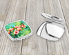Delaware Peach Blossom in Watercolor Compact Decorative Travel Makeup Mirror DAC1635 product image at NuMercy 3