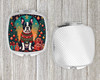 Boston Terrier Christmas Compact Decorative Travel Makeup Mirror product image at NuMercy 4