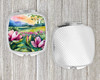 Louisiana Magnolias in Watercolor Compact Decorative Travel Makeup Mirror DAC1660 product image at NuMercy 4