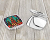 German Shepherd Christmas Compact Decorative Travel Makeup Mirror product image at NuMercy 3