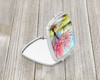 Michigan Apple Blossoms in Watercolor Compact Decorative Travel Makeup Mirror DAC1672 product image at NuMercy 2