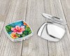 Hawaii Hawaiian Hibiscus in Watercolor Compact Decorative Travel Makeup Mirror DAC1644 product image at NuMercy 3