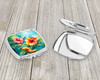 Hawaii Hawaiian Hibiscus in Watercolor Compact Decorative Travel Makeup Mirror DAC1641 product image at NuMercy 3