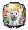 Westie Luau Compact Decorative Travel Makeup Mirror DAC6535 product image at NuMercy