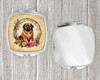 Tibetan Mastiff and Flowers Compact Decorative Travel Makeup Mirror product image at NuMercy 4