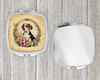 Beagle and Flowers Compact Decorative Travel Makeup Mirror product image at NuMercy 4