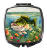 Largemouth Bass Compact Decorative Travel Makeup Mirror DAC2802 product image at NuMercy