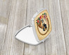 Mastiff and Flowers Compact Decorative Travel Makeup Mirror product image at NuMercy 2
