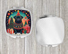 Black Pug Christmas Compact Decorative Travel Makeup Mirror product image at NuMercy 4