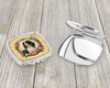 English Springer Spaniel and Flowers Compact Decorative Travel Makeup Mirror product image at NuMercy 3