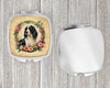 English Springer Spaniel and Flowers Compact Decorative Travel Makeup Mirror product image at NuMercy 4