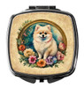 Pomeranian and Flowers Compact Decorative Travel Makeup Mirror DAC2183 product image at NuMercy