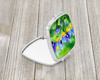 Illinois Violet in Watercolor Compact Decorative Travel Makeup Mirror DAC1647 product image at NuMercy 2