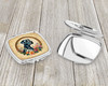 Great Dane and Flowers Compact Decorative Travel Makeup Mirror product image at NuMercy 3