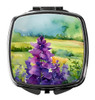 New Jersey Violet in Watercolor Compact Decorative Travel Makeup Mirror DAC1688 product image at NuMercy