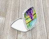 New Jersey Violet in Watercolor Compact Decorative Travel Makeup Mirror DAC1688 product image at NuMercy 2