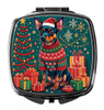 Miniature Pinscher Christmas Compact Decorative Travel Makeup Mirror product image at NuMercy