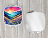 Colorful Annual Larkspur Compact Decorative Travel Makeup Mirror product image at NuMercy 4