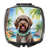 Wirehaired Pointing Griffon Luau Compact Decorative Travel Makeup Mirror product image at NuMercy