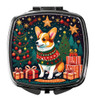 Corgi Christmas Compact Decorative Travel Makeup Mirror product image at NuMercy