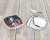 Siberian Husky Christmas Compact Decorative Travel Makeup Mirror product image at NuMercy 3