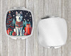 Siberian Husky Christmas Compact Decorative Travel Makeup Mirror product image at NuMercy 4