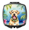 Wheaten Terrier Luau Compact Decorative Travel Makeup Mirror product image at NuMercy