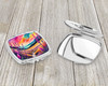 Colorful Liatris Compact Decorative Travel Makeup Mirror product image at NuMercy 3